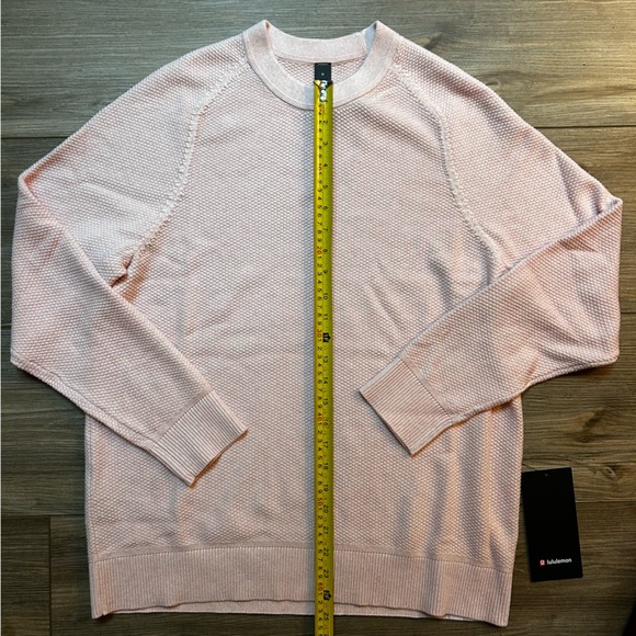 Lululemon | Textured Knit Crewneck Sweater in Light Pink (Medium) - Picture 8 of 15